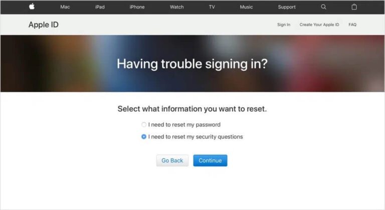 Как сбросить контрольные вопросы в apple id если забыл их