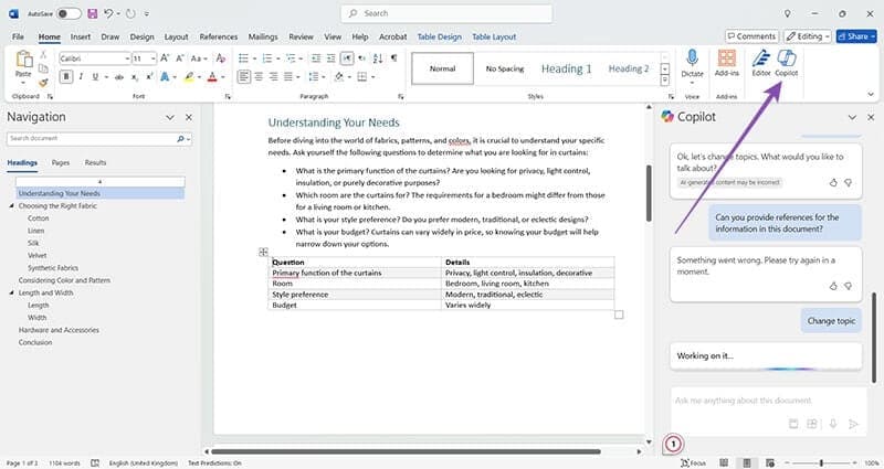 كيفية استخدام Copilot في Word - %categories