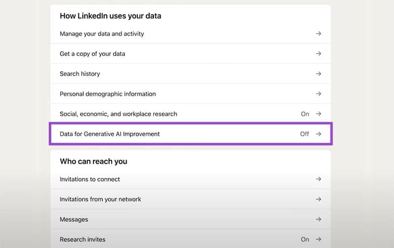 كيف تحمي بياناتك من الاستخدام في تدريب الذكاء الاصطناعي على LinkedIn - %categories