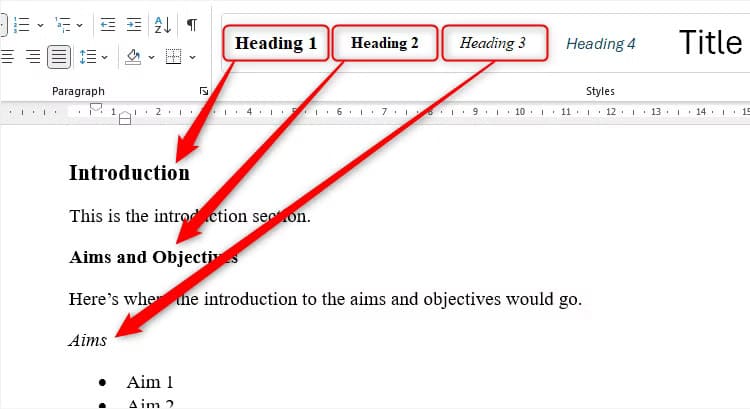 طريقة إنشاء وتحديث جدول المحتويات بسهولة في Microsoft Word - %categories