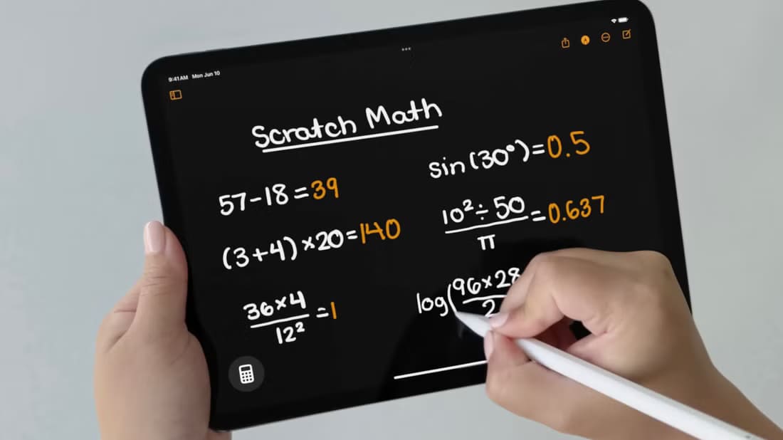 كيفية استخدام Math Notes على iPhone وiPad وMac - %categories