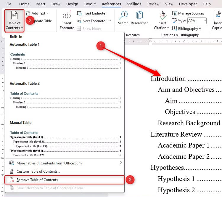 طريقة إنشاء وتحديث جدول المحتويات بسهولة في Microsoft Word - %categories