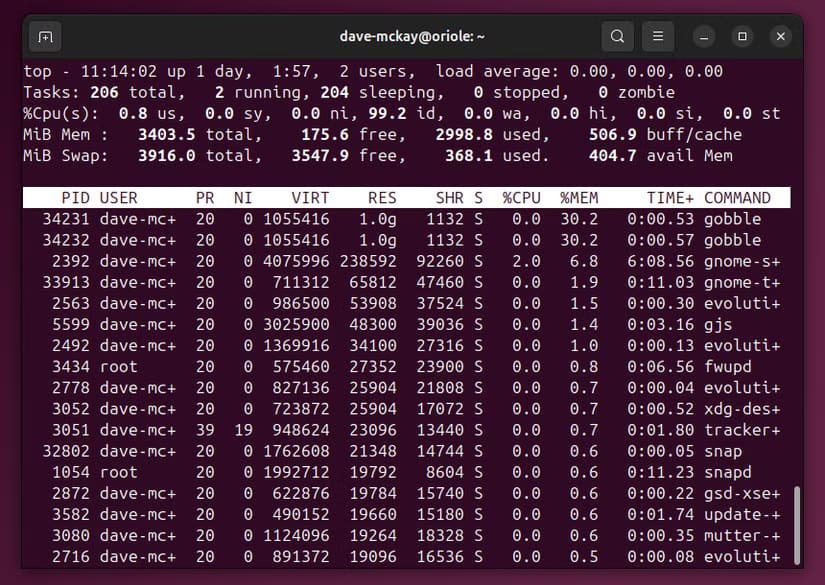 كيف تجد العمليات التي تستهلك الموارد في سطر أوامر Linux - %categories