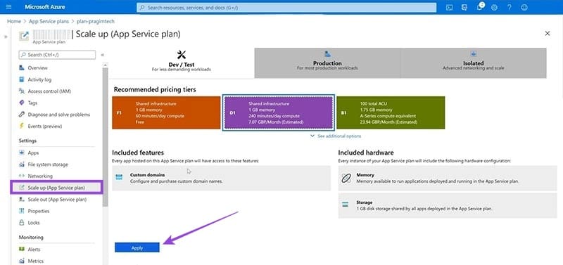 حلول فعالة لإصلاح مشكلة تعطل تطبيق Azure Web App - %categories