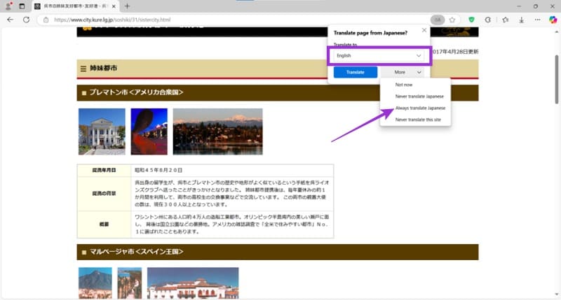 كيفية استخدام ميزة الترجمة في متصفح Microsoft Edge لتحويل صفحات الويب - %categories