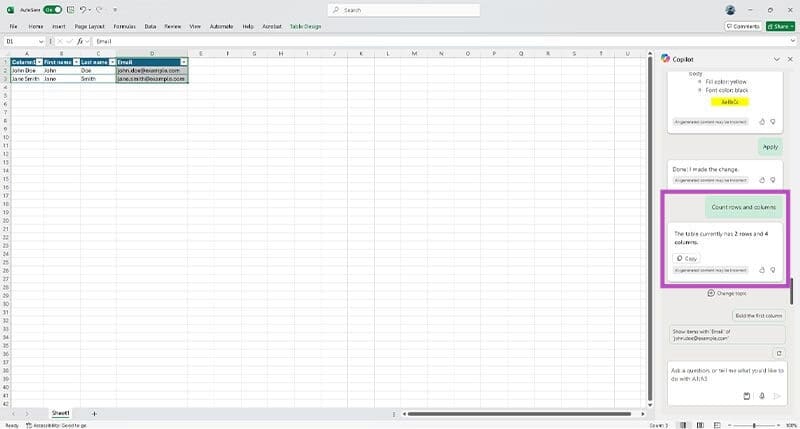 أفضل الطرق لاستخدام MS Copilot لتحسين عملك في Excel - %categories