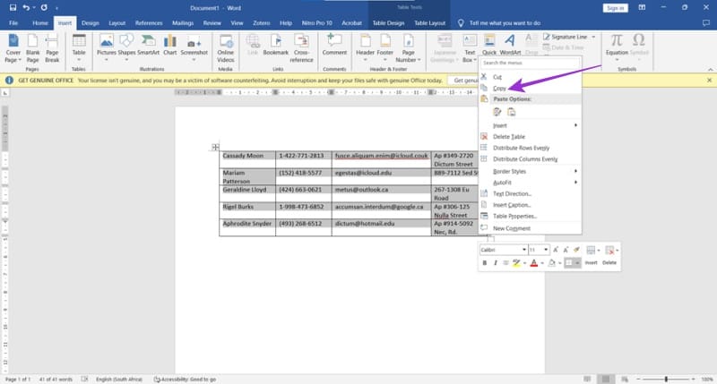 طريقة سهلة لتحويل جداول Word إلى Excel بدون فقدان البيانات - %categories