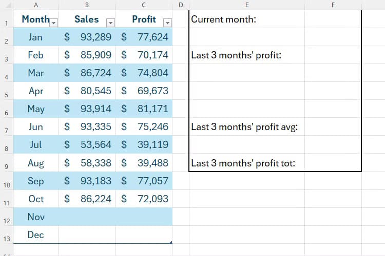 كيفية استخدام دالة OFFSET في Excel - %categories