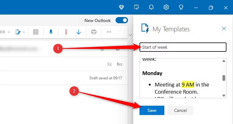 طريقة إنشاء قالب بريد إلكتروني واستخدامه في Microsoft Outlook - %categories