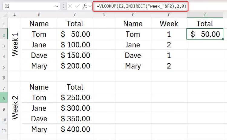 طرق فعّالة لاستخدام دالة INDIRECT في Excel - %categories