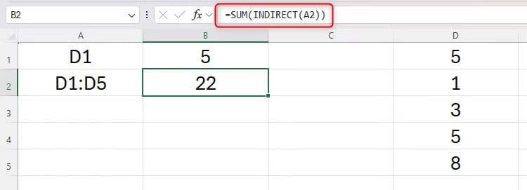 طرق فعّالة لاستخدام دالة INDIRECT في Excel - %categories