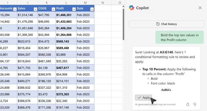 كيف يساعدني Copilot في تحسين استخدامي لـ Microsoft Excel بطرق مبتكرة - %categories