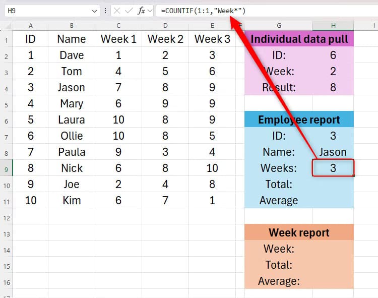 كيفية استخدام دالة OFFSET في Excel - %categories