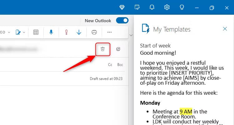 طريقة إنشاء قالب بريد إلكتروني واستخدامه في Microsoft Outlook - %categories