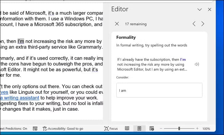 السبب وراء انتقالي من Grammarly إلى Microsoft Editor - %categories