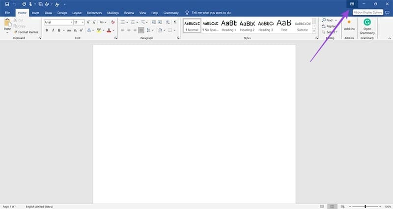 كيفية إخفاء واستعادة شريط الأدوات في Microsoft Word - %categories