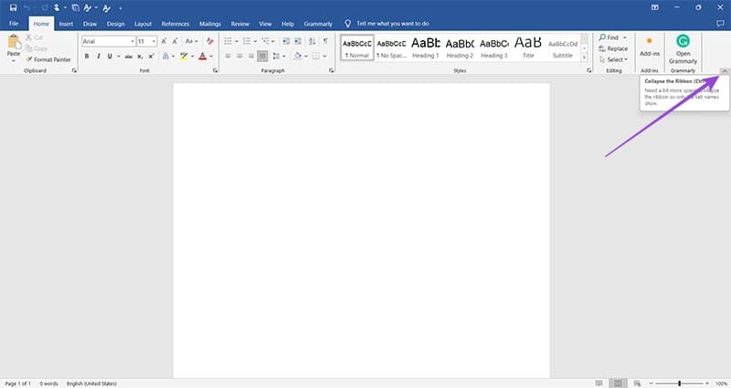 كيفية إخفاء واستعادة شريط الأدوات في Microsoft Word - %categories