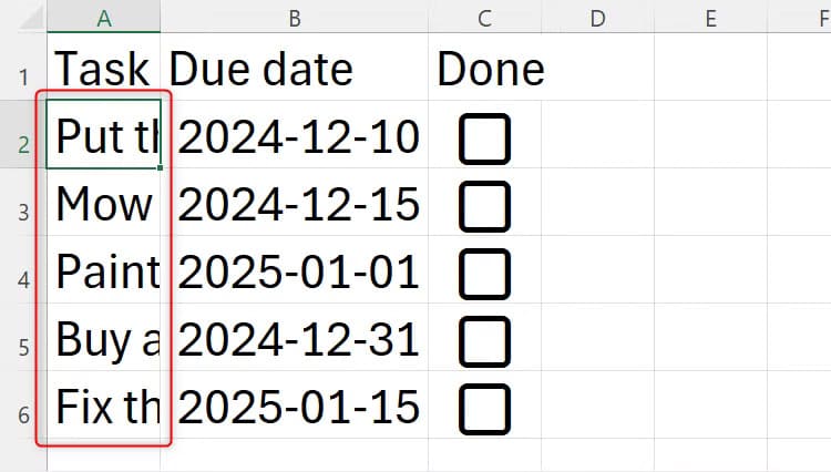 طرق تعديل عرض الأعمدة في Excel ليتناسب مع البيانات تلقائيًا - %categories