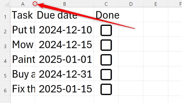 طرق تعديل عرض الأعمدة في Excel ليتناسب مع البيانات تلقائيًا - %categories