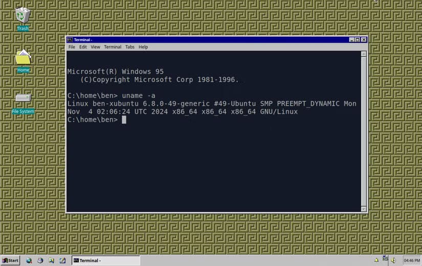 كيف يتيح لك ثيم Linux الجديد تجربة واجهة Windows 95 في 2024 - %categories