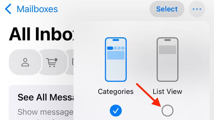 تعرف على كيفية إيقاف فئات البريد الإلكتروني على iPhone بسهولة - %categories