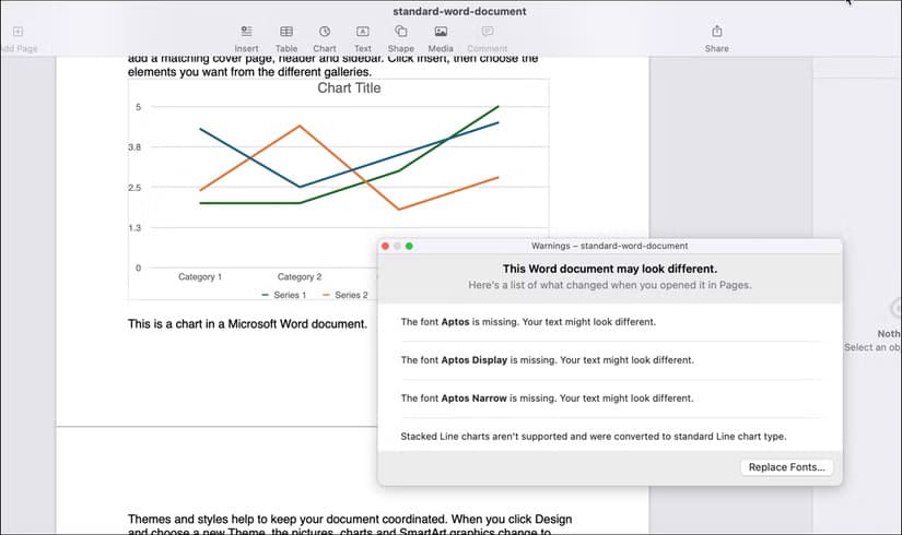 ماذا يجب أن تعرف قبل تحرير مستندات Word في Apple Pages - %categories