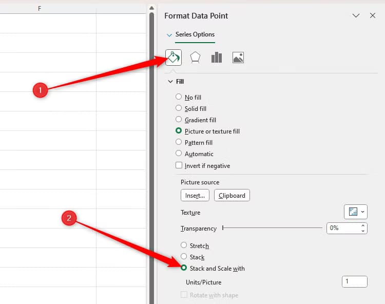 إضافة الصور والأيقونات إلى أعمدة المخططات في Excel بخطوات بسيطة - %categories