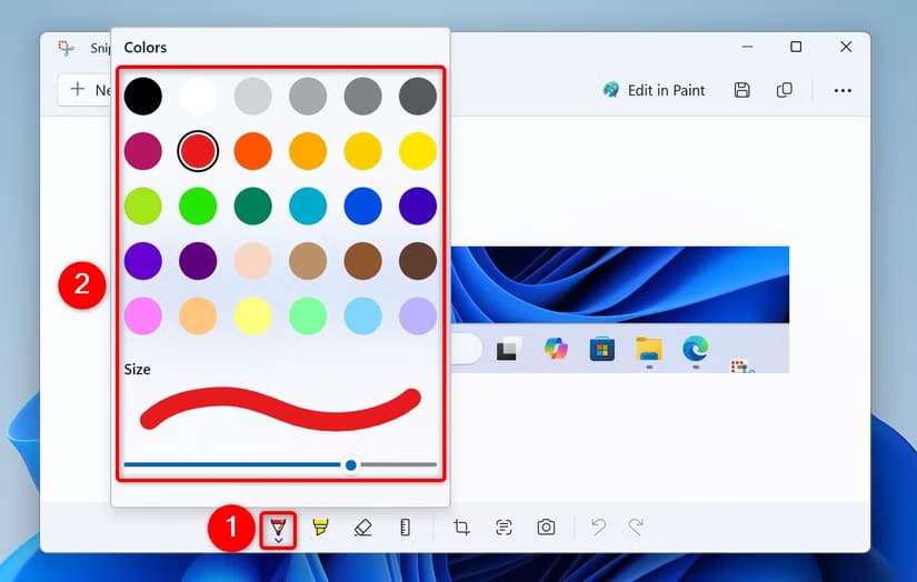 13-snipping-tool-pen أفضل طرق حماية الصور وإخفاء معلوماتها الحساسة على Windows 11