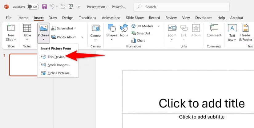 16-powerpoint-add-photo أفضل طرق حماية الصور وإخفاء معلوماتها الحساسة على Windows 11
