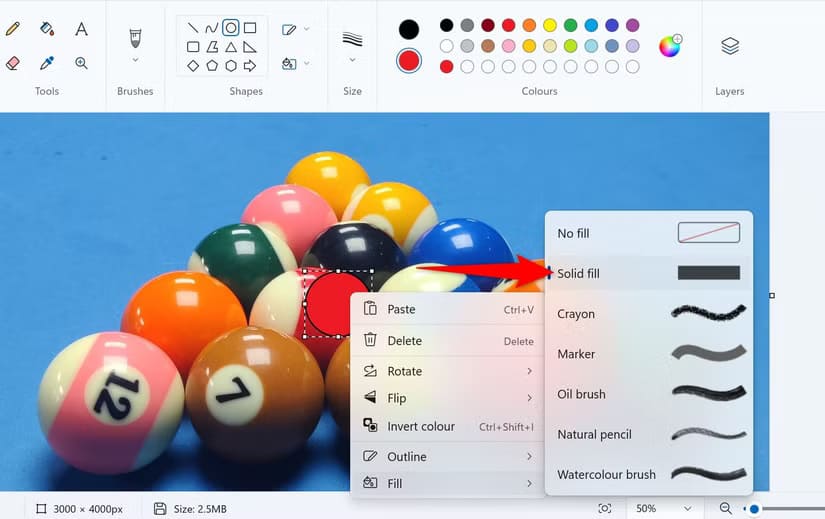 5-paint-solid-fill أفضل طرق حماية الصور وإخفاء معلوماتها الحساسة على Windows 11