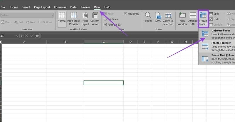 حلول فعالة لمشكلة تجميد الأجزاء في Excel - %categories