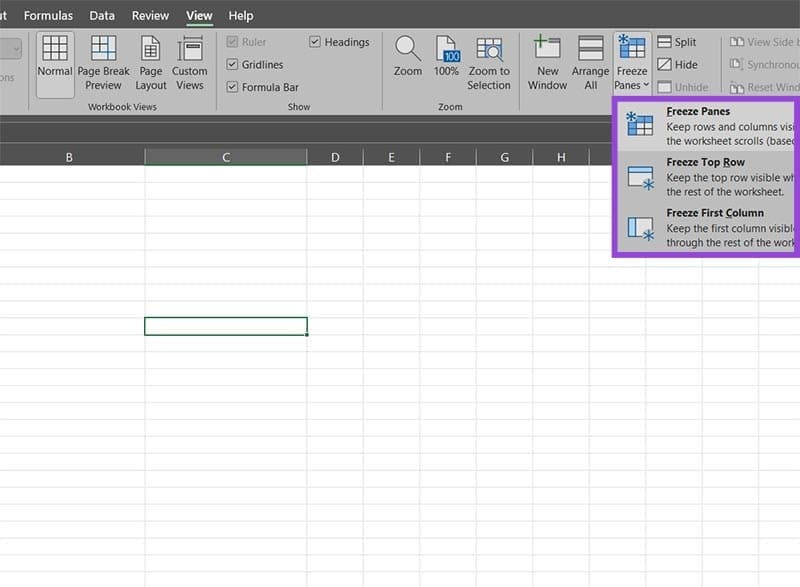 حلول فعالة لمشكلة تجميد الأجزاء في Excel - %categories