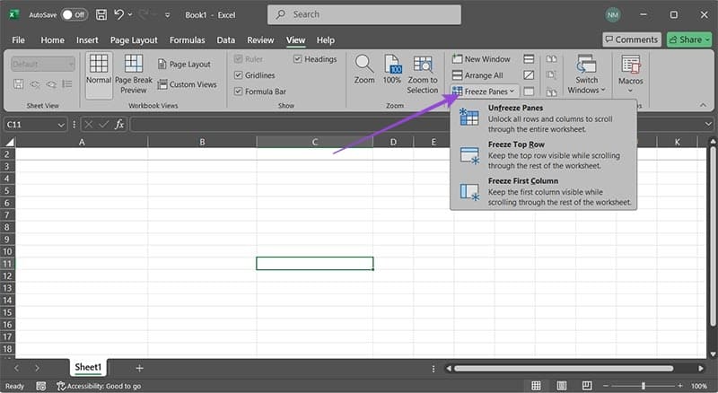 حلول فعالة لمشكلة تجميد الأجزاء في Excel - %categories