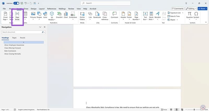 إضافة وحذف فواصل الصفحات في Microsoft Word بسهولة - %categories