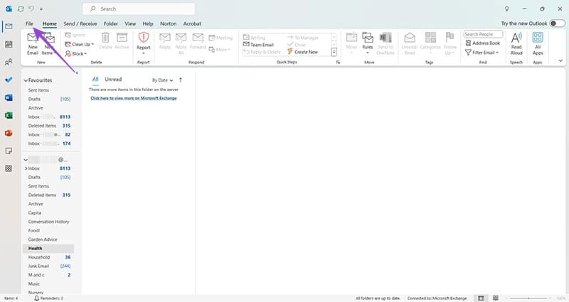 كيفية إصلاح تعطل برنامج Outlook عند بدء التشغيل - %categories