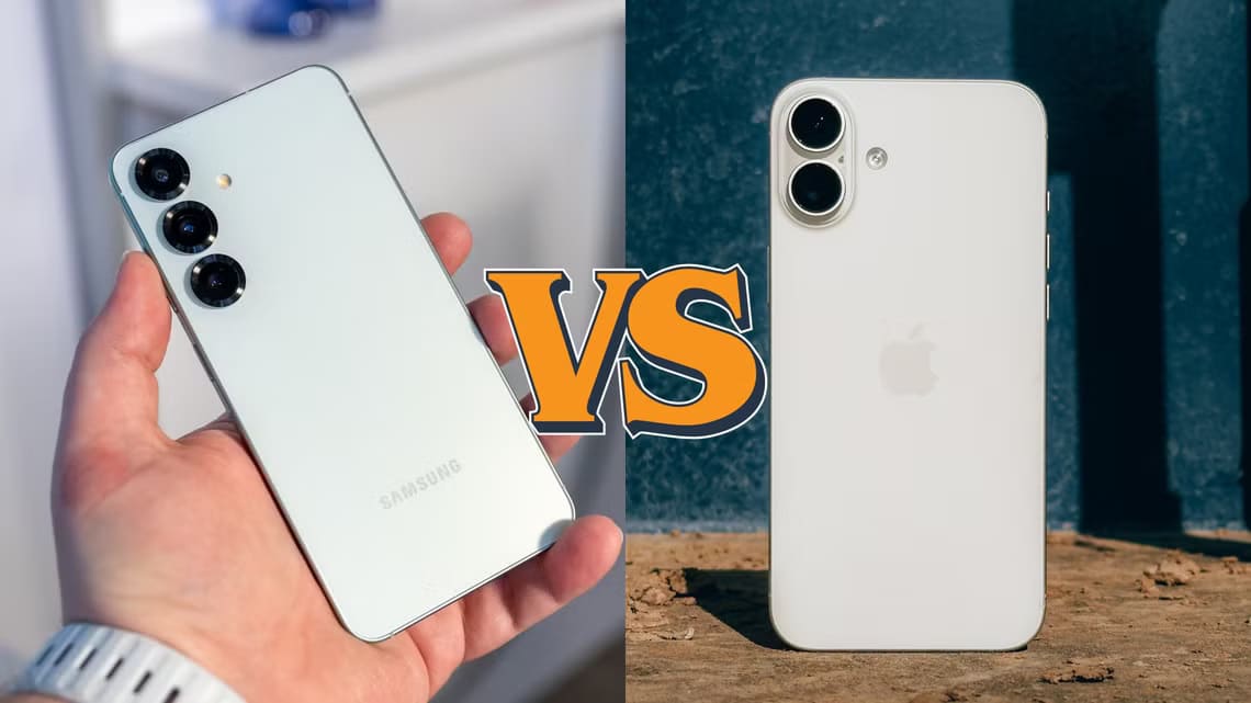 galaxy-s25-vs-iphone-16-1 Galaxy S25 أم iPhone 16 أيهما يقدم تجربة الهاتف الأفضل هذا العام