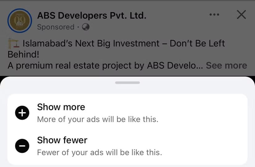 11-asking-facebook-to-show-less-similar-ads-in-the-future أفضل طرق لزيادة التفاعل على فيسبوك وتحسين ظهور المنشورات