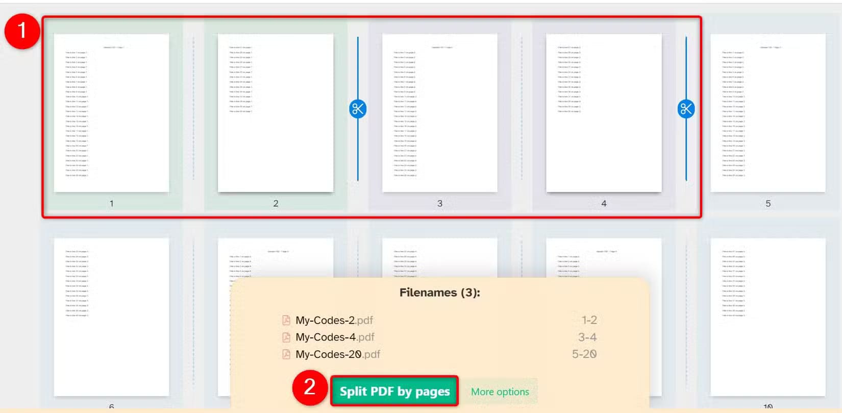 15-sejda-select-pdf-pages خطوات بسيطة لتقسيم ملفات PDF على نظام Windows 11