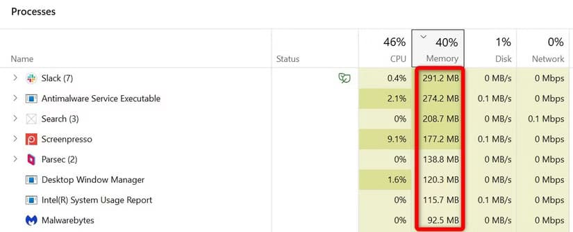 3-arranging-processes-consuming-ram-in-descending-order-in-task-manager أسرار إدارة المهام بكفاءة على نظام Windows