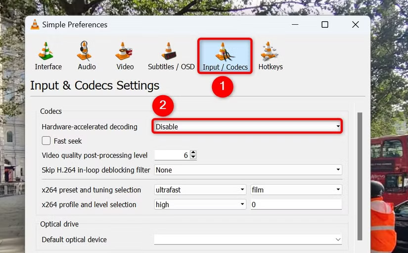 3-vlc-disable-hardware-accelerated-decoding خطوات سهلة لاستخراج الصور من مقاطع الفيديو على نظام Windows 11