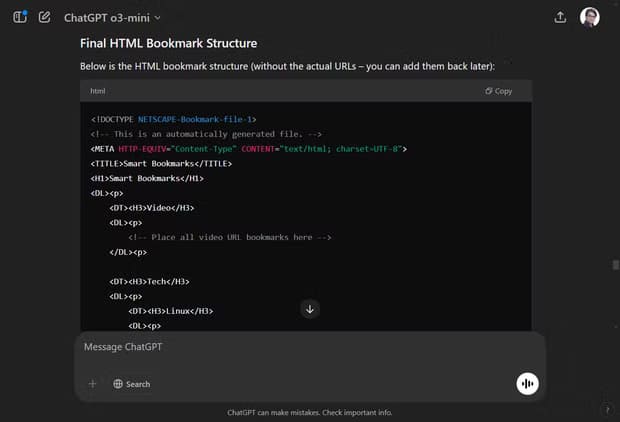 4b-chatgpt-creates-a-html-bookmark-file-structure استخدام ChatGPT لتنظيم وإدارة الإشارات المرجعية بفعالية