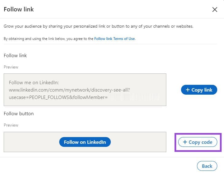 Easy-Steps-to-Add-a-LinkedIn-Follow-Link-to-Your-Website-10 كيف تُضيف زر متابعة LinkedIn إلى موقعك الإلكتروني بخطوات بسيطة