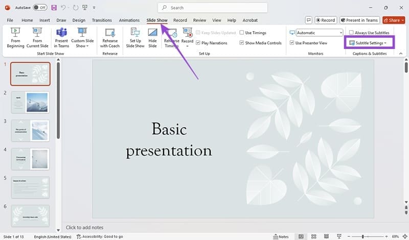 إضافة ترجمات مباشرة إلى عروض PowerPoint بسهولة وفعالية - %categories