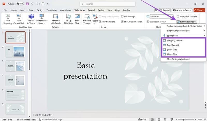 إضافة ترجمات مباشرة إلى عروض PowerPoint بسهولة وفعالية - %categories