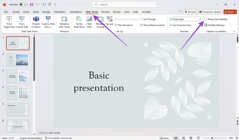 إضافة ترجمات مباشرة إلى عروض PowerPoint بسهولة وفعالية - %categories