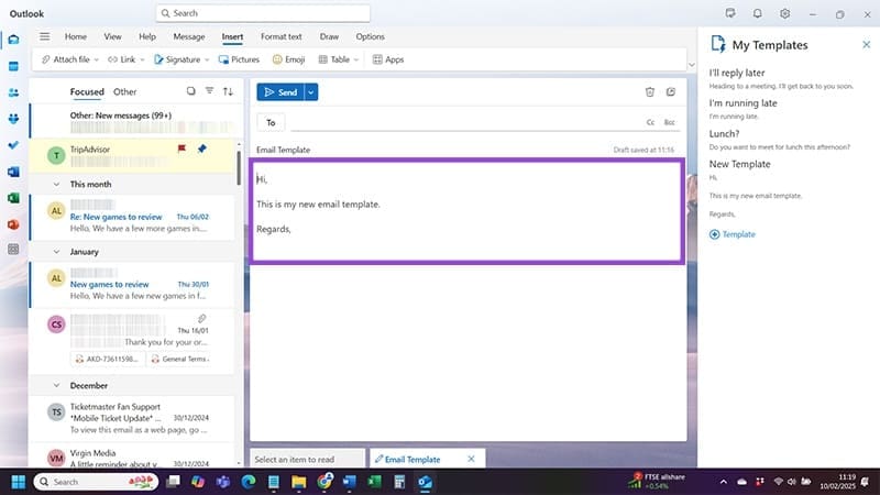 How-to-Create-Email-Templates-in-Outlook-7 طريقة إنشاء قوالب بريد إلكتروني مخصصة في Outlook لتوفير الوقت