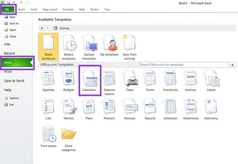 How-to-Make-a-Calendar-Using-Excel-8 كيفية تصميم تقويم شخصي باستخدام Excel بخطوات سهلة ومفصلة