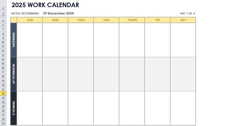 How-to-Make-a-Calendar-Using-Excel-9 كيفية تصميم تقويم شخصي باستخدام Excel بخطوات سهلة ومفصلة