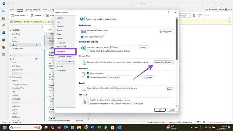 Outlook-AutoArchive-Settings-Are-Missing-4 كيف تعيد إعدادات الأرشفة التلقائية في Outlook إذا كانت مفقودة