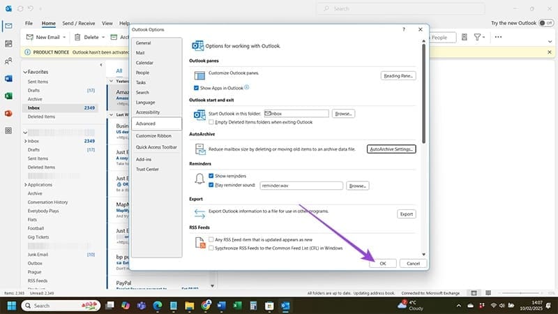 Outlook-AutoArchive-Settings-Are-Missing-6 كيف تعيد إعدادات الأرشفة التلقائية في Outlook إذا كانت مفقودة